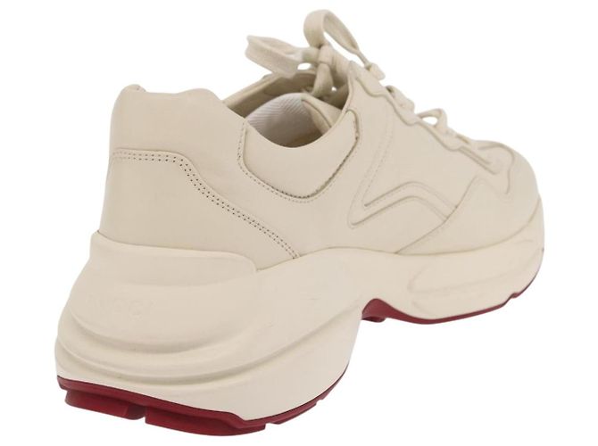 GUCCI GUCCI x Doraemon Low Cut Sneakers Leather 9 White 655025 Auth ar14309M Bianco - vista 23