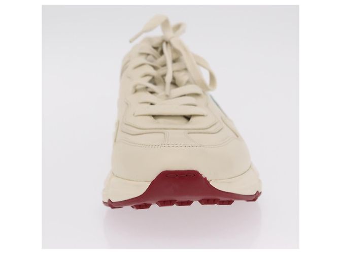GUCCI GUCCI x Doraemon Low Cut Sneakers Leather 9 White 655025 Auth ar14309M Bianco - vista 32