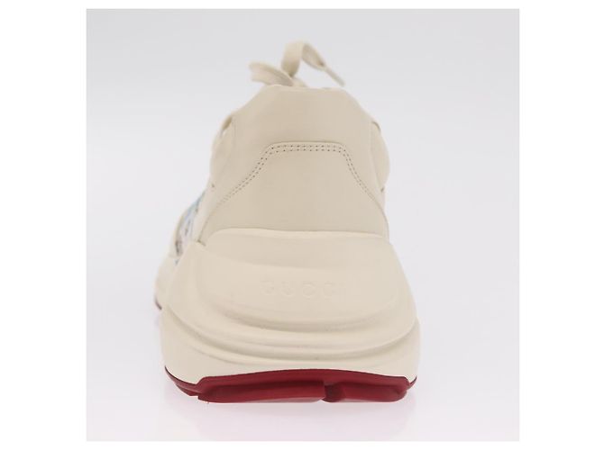 GUCCI GUCCI x Doraemon Low Cut Sneakers Leather 9 White 655025 Auth ar14309M Bianco - vista 33