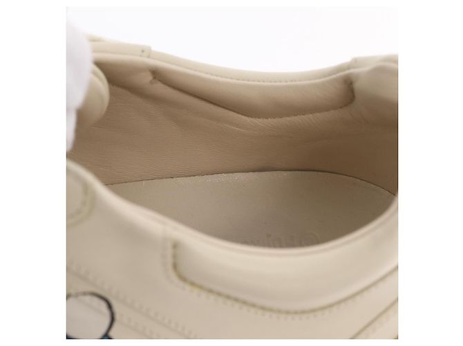 GUCCI GUCCI x Doraemon Low Cut Sneakers Leather 9 White 655025 Auth ar14309M Bianco - vista 37
