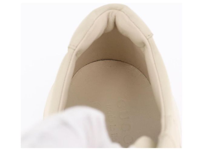 GUCCI GUCCI x Doraemon Low Cut Sneakers Leather 9 White 655025 Auth ar14309M Bianco - vista 39