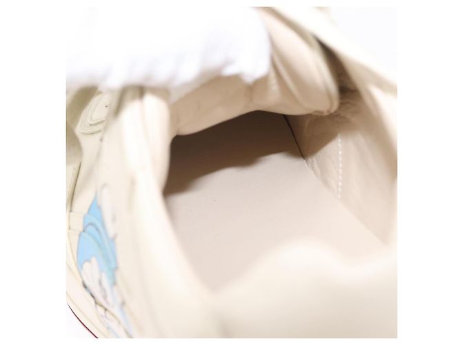 GUCCI GUCCI x Doraemon Low Cut Sneakers Leather 9 White 655025 Auth ar14309M Bianco - vista 40