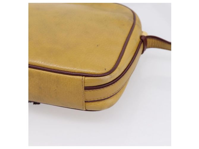 Borsa a tracolla Cartier Must Line Trinity in pelle beige e oro autentica 207443 D'oro - vista 12