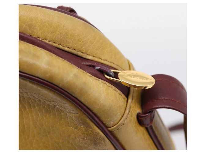 Borsa a tracolla Cartier Must Line Trinity in pelle beige e oro autentica 207443 D'oro - vista 14