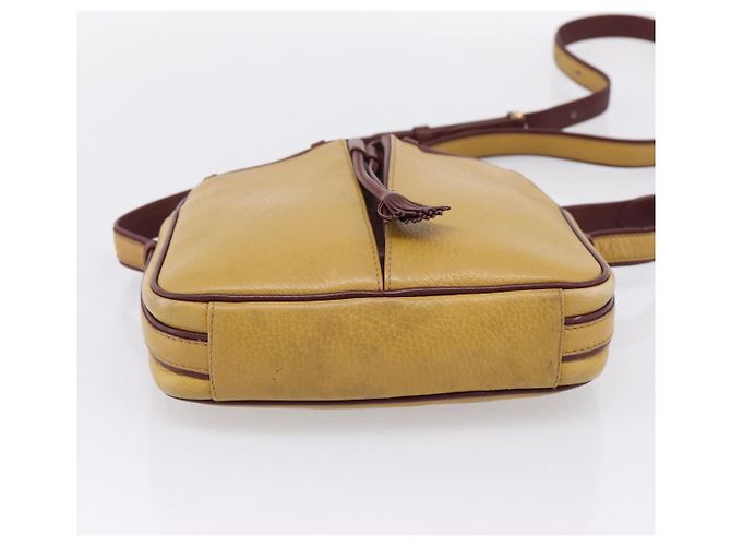 Borsa a tracolla Cartier Must Line Trinity in pelle beige e oro autentica 207443 D'oro - vista 9