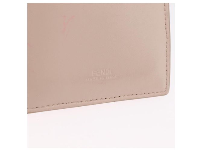 FENDI Pochette Smartphone Pelliccia Beige Tono Oro 7AS047 Auth BA16127V - vista 13