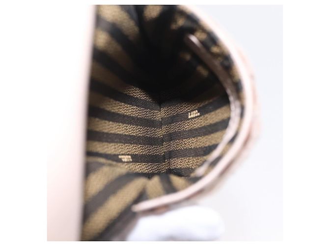 FENDI Pochette Smartphone Pelliccia Beige Tono Oro 7AS047 Auth BA16127V - vista 16