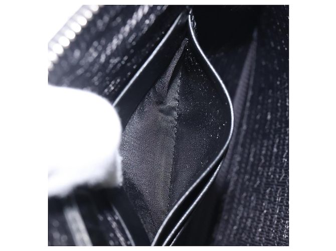 Saffiano Borsa a pochette PRADA in pelle Safiano Nero Argento Auth 206786M - vista 22