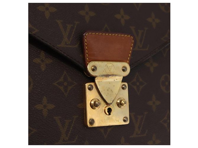 LOUIS VUITTON Monogram Serviette Conseiller Briefcase M53331 LV Auth BA16181 Monogramm - Ansicht 20