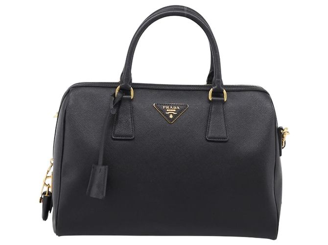 Borsa Mini Boston PRADA
Pelle Saffiano 2 vie Nero Oro Auth fm5456V D'oro - vista 13