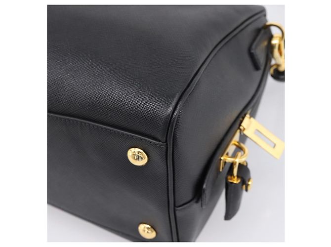 Borsa Mini Boston PRADA
Pelle Saffiano 2 vie Nero Oro Auth fm5456V D'oro - vista 17