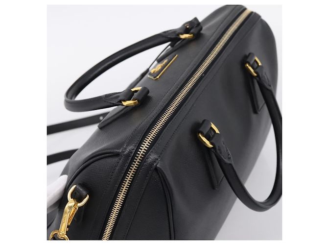 Borsa Mini Boston PRADA
Pelle Saffiano 2 vie Nero Oro Auth fm5456V D'oro - vista 6