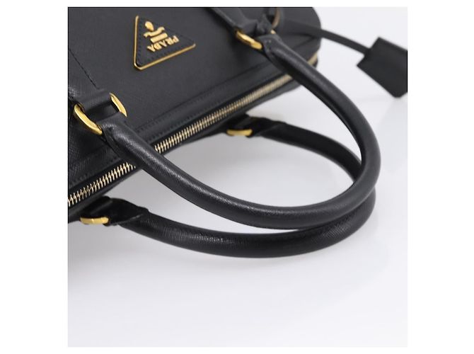 Borsa Mini Boston PRADA
Pelle Saffiano 2 vie Nero Oro Auth fm5456V D'oro - vista 7