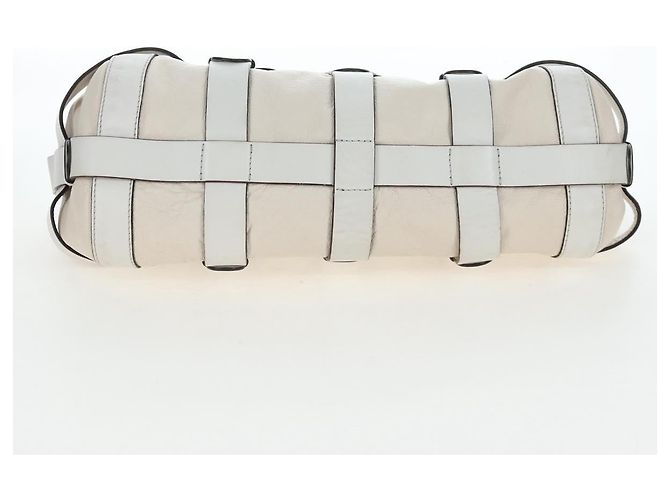 Chloé Chloe Kerala Handtasche aus Leder Weiß Gold authentisch am12715V Golden - Ansicht 11