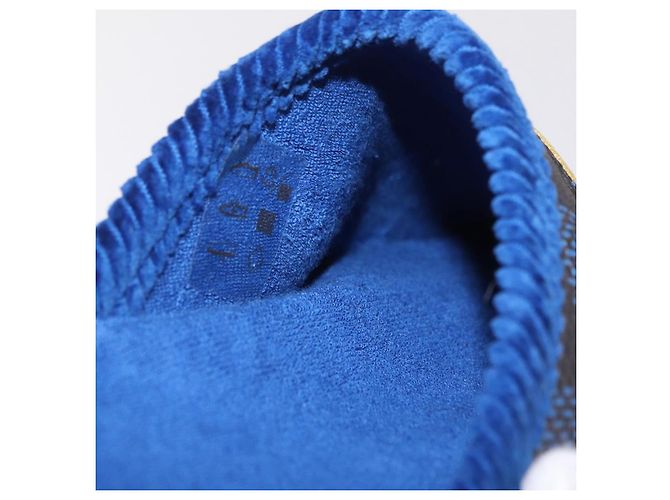 LOUIS VUITTON Damier LV Palace Line Mules pumps Blue LV Auth 204939M Blau Damier ebene - Ansicht 12