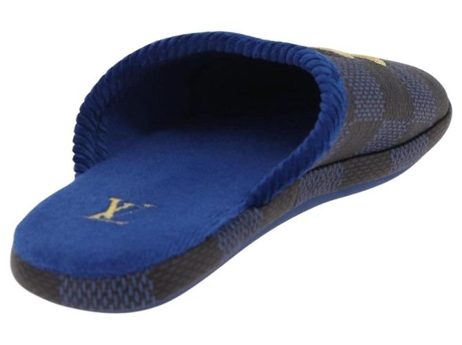 LOUIS VUITTON Damier LV Palace Line Mules pumps Blue LV Auth 204939M Blau Damier ebene - Ansicht 17