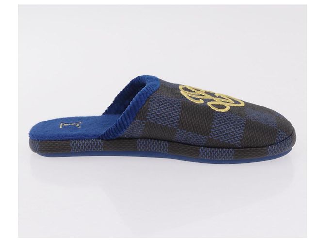 LOUIS VUITTON Damier LV Palace Line Mules pumps Blue LV Auth 204939M Blau Damier ebene - Ansicht 18
