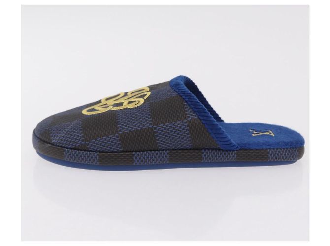 LOUIS VUITTON Damier LV Palace Line Mules pumps Blue LV Auth 204939M Blau Damier ebene - Ansicht 19