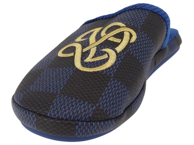 LOUIS VUITTON Damier LV Palace Line Mules pumps Blue LV Auth 204939M Blau Damier ebene - Ansicht 2
