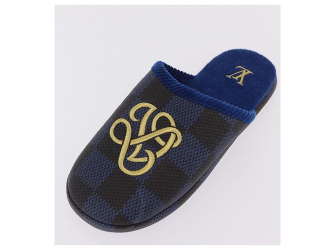 LOUIS VUITTON Damier LV Palace Line Mules pumps Blue LV Auth 204939M Blau Damier ebene - Ansicht 20