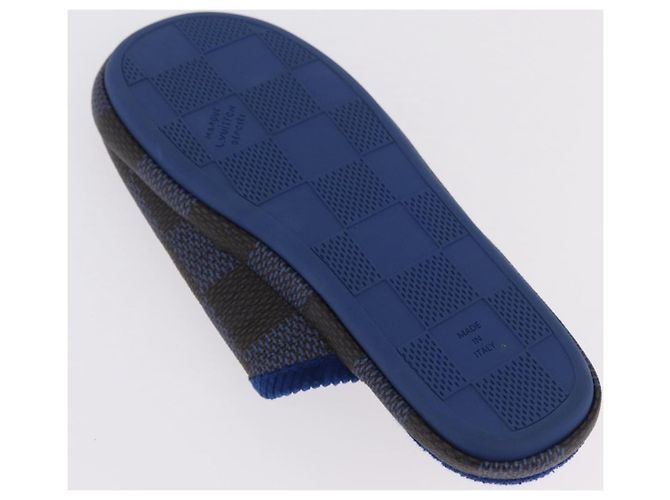 LOUIS VUITTON Damier LV Palace Line Mules pumps Blue LV Auth 204939M Blau Damier ebene - Ansicht 21