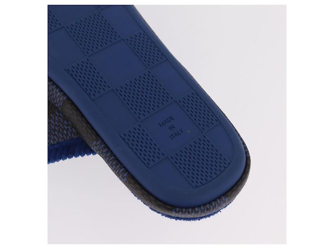 LOUIS VUITTON Damier LV Palace Line Mules pumps Blue LV Auth 204939M Blau Damier ebene - Ansicht 22