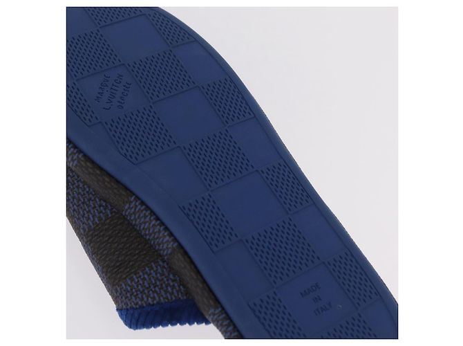 LOUIS VUITTON Damier LV Palace Line Mules pumps Blue LV Auth 204939M Blau Damier ebene - Ansicht 23
