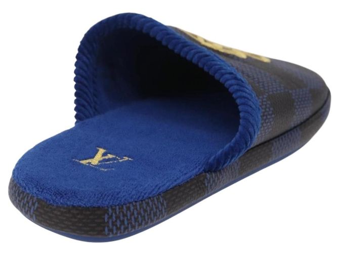 LOUIS VUITTON Damier LV Palace Line Mules pumps Blue LV Auth 204939M Blau Damier ebene - Ansicht 3