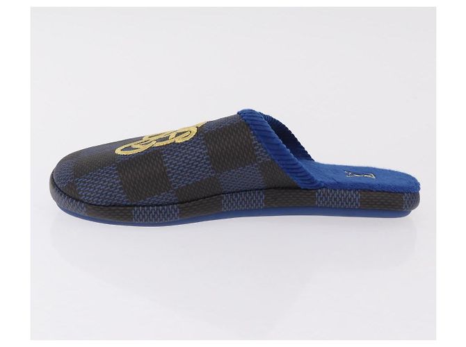 LOUIS VUITTON Damier LV Palace Line Mules pumps Blue LV Auth 204939M Blau Damier ebene - Ansicht 4