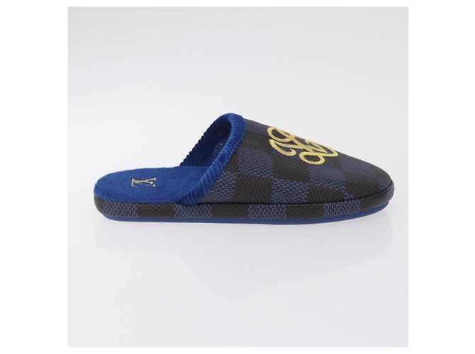 LOUIS VUITTON Damier LV Palace Line Mules pumps Blue LV Auth 204939M Blau Damier ebene - Ansicht 5