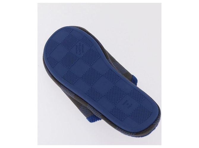 LOUIS VUITTON Damier LV Palace Line Mules pumps Blue LV Auth 204939M Blau Damier ebene - Ansicht 7