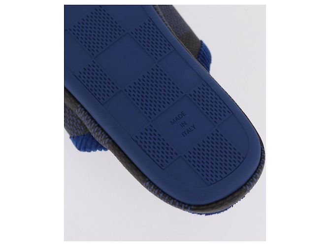 LOUIS VUITTON Damier LV Palace Line Mules pumps Blue LV Auth 204939M Blau Damier ebene - Ansicht 8