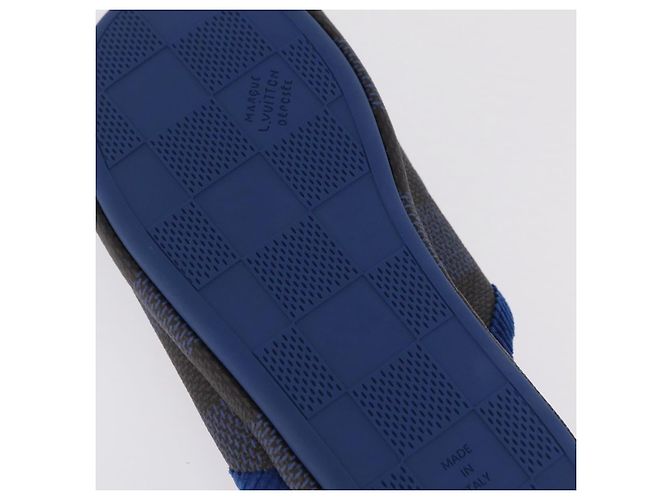 LOUIS VUITTON Damier LV Palace Line Mules pumps Blue LV Auth 204939M Blau Damier ebene - Ansicht 9