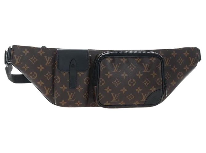 LOUIS VUITTON Monogram Macassar Christopher Bum Bag M45337 LV Auth 206714V Monograma - vista 13