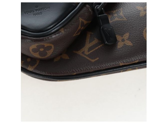 LOUIS VUITTON Monogram Macassar Christopher Bum Bag M45337 LV Auth 206714V Monograma - vista 16