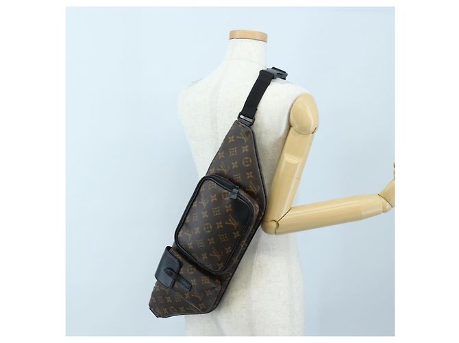 LOUIS VUITTON Monogram Macassar Christopher Bum Bag M45337 LV Auth 206714V Monograma - vista 28