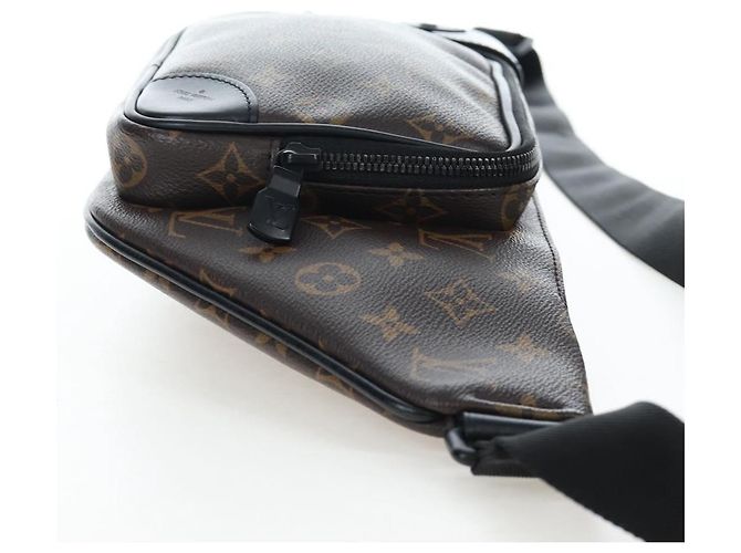 LOUIS VUITTON Monogram Macassar Christopher Bum Bag M45337 LV Auth 206714V Monograma - vista 4