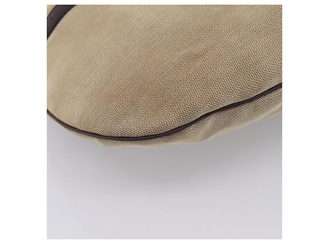 Bolsa de Ombro GUCCI Interlocking G Canvas Beige Silver 114871 Auth 207703 Prata Bege - vista 14