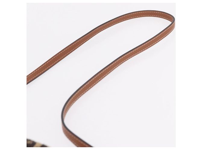 Céline CELINE Small Cabas Tice Hand Bag Canvas 2way White Gold Auth BA15751 Weiß Golden - Ansicht 10