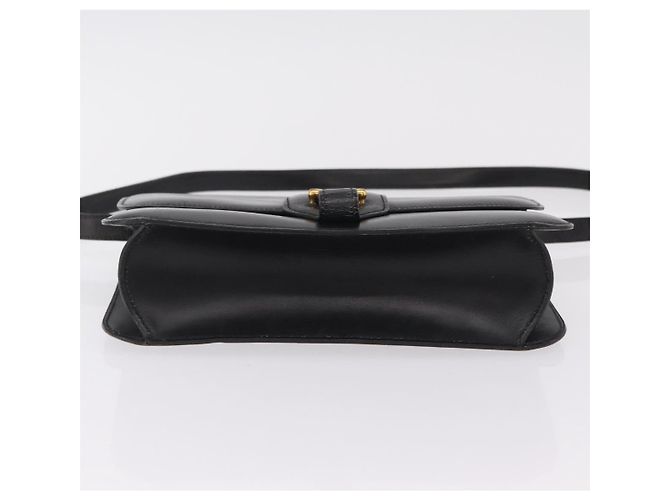 Hermès Bolsa de Ombro HERMES Dolly em Couro Preto e Ouro Auth bs37332 Dourado - vista 11