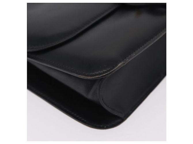 Hermès Bolsa de Ombro HERMES Dolly em Couro Preto e Ouro Auth bs37332 Dourado - vista 12