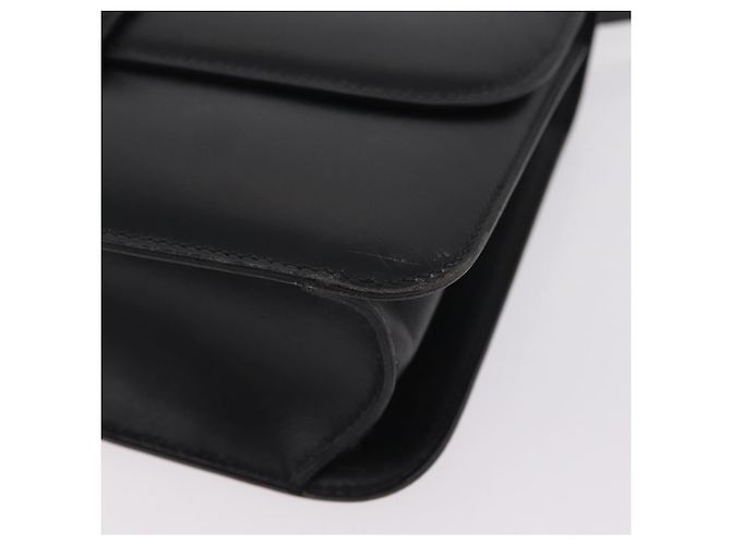 Hermès Bolsa de Ombro HERMES Dolly em Couro Preto e Ouro Auth bs37332 Dourado - vista 13