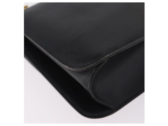 Hermès Bolsa de Ombro HERMES Dolly em Couro Preto e Ouro Auth bs37332 Dourado - vista 14