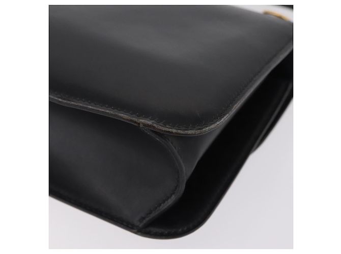 Hermès Bolsa de Ombro HERMES Dolly em Couro Preto e Ouro Auth bs37332 Dourado - vista 15