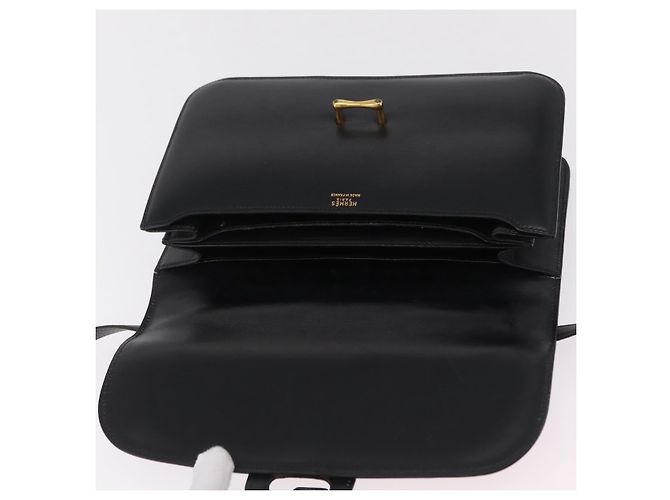 Hermès Bolsa de Ombro HERMES Dolly em Couro Preto e Ouro Auth bs37332 Dourado - vista 17