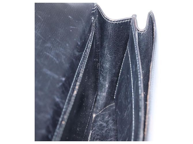 Hermès Bolsa de Ombro HERMES Dolly em Couro Preto e Ouro Auth bs37332 Dourado - vista 22