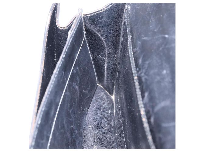 Hermès Bolsa de Ombro HERMES Dolly em Couro Preto e Ouro Auth bs37332 Dourado - vista 23