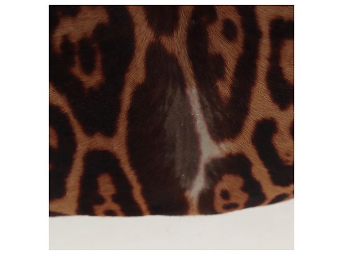 Autre Marque Borsa a tracolla Saint Laurent Mombasa in pelle Harako Beige Gold Auth am12744SAM D'oro - vista 9