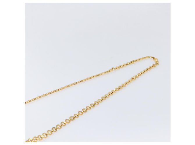 Borsa a tracolla Salvatore Ferragamo Vala Chain in camoscio blu navy e oro Auth 207538 - vista 8
