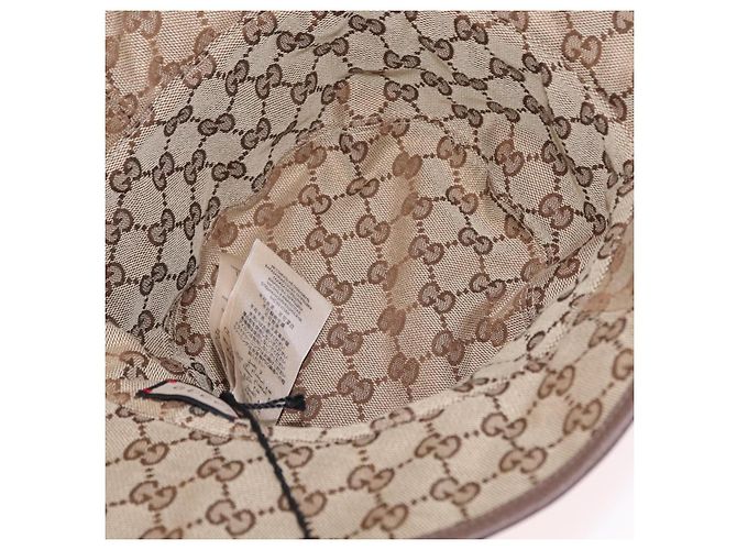 GUCCI GG Bucket Hat Canvas Beige 700851 Auth BA16213V - vista 10